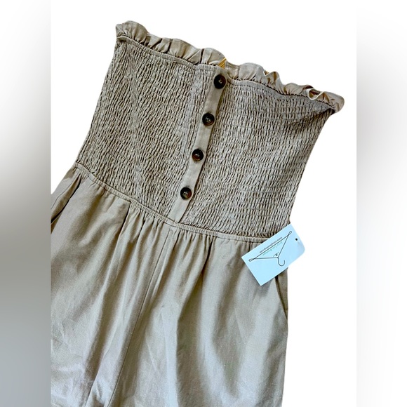NWT Taupe Jumpsuit- Boutique Item by Promesa - Picture 2 of 4